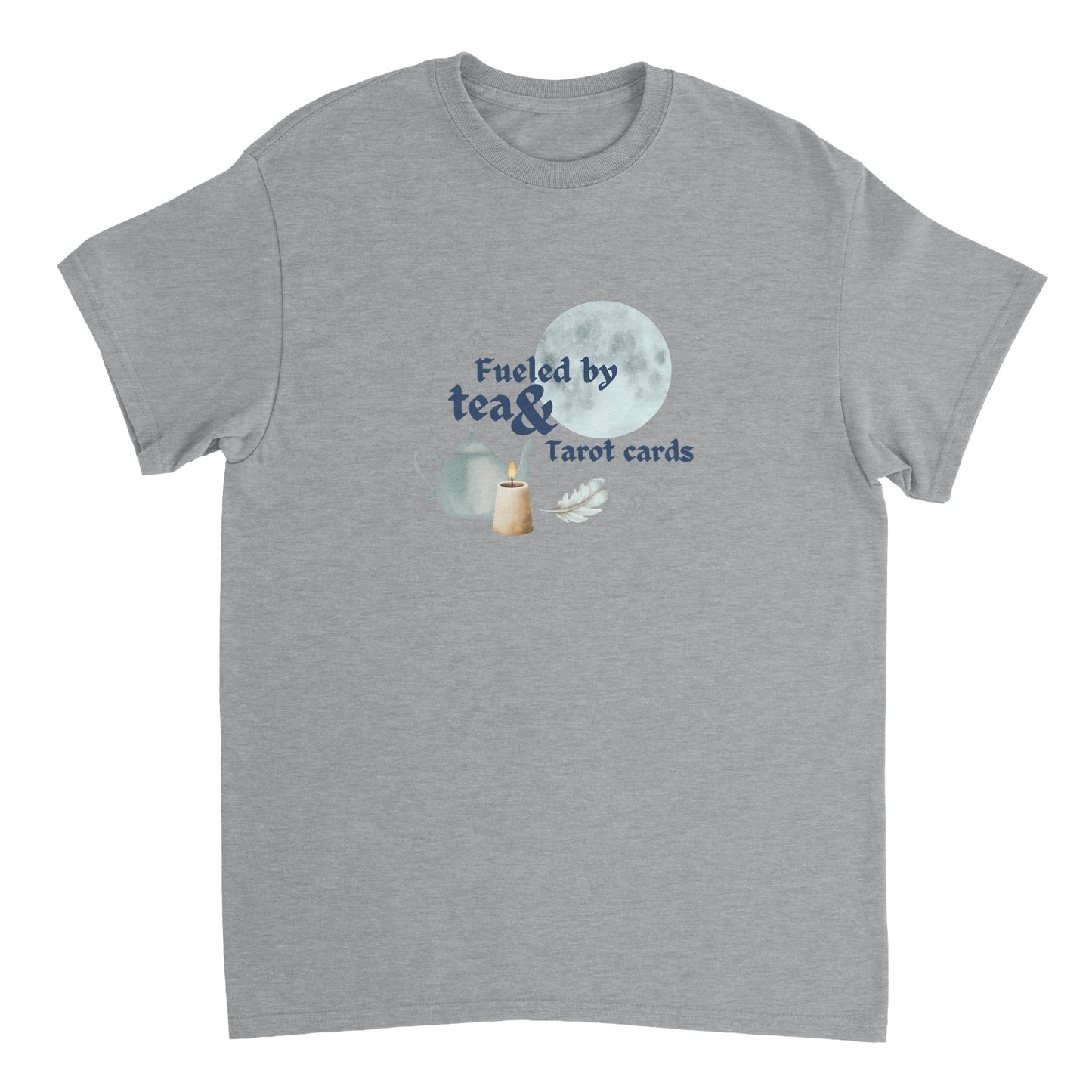 Fueled by tea & tarot cards -  t-shirt volwassenen