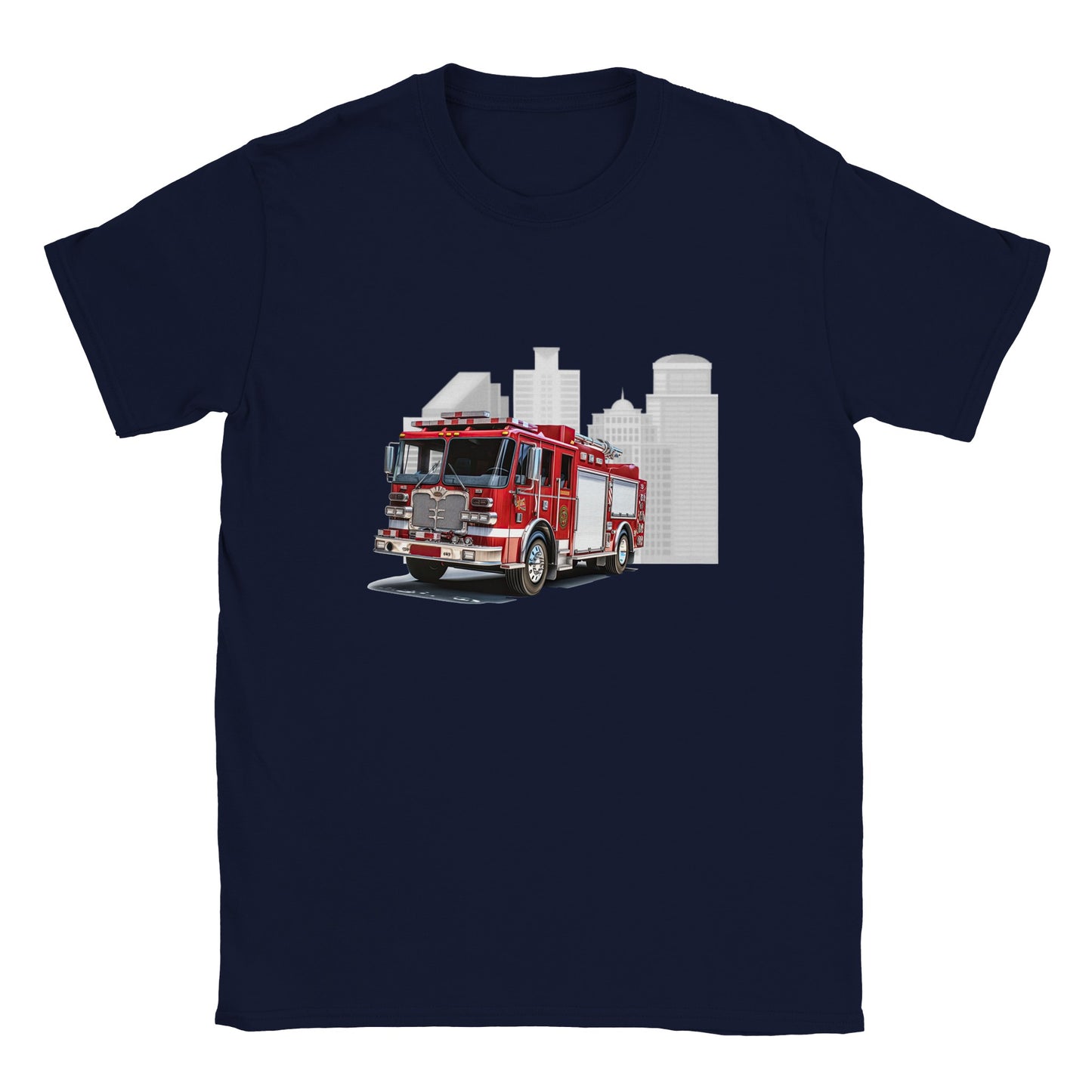 Brandweerwagen  -  t-shirt kinderen