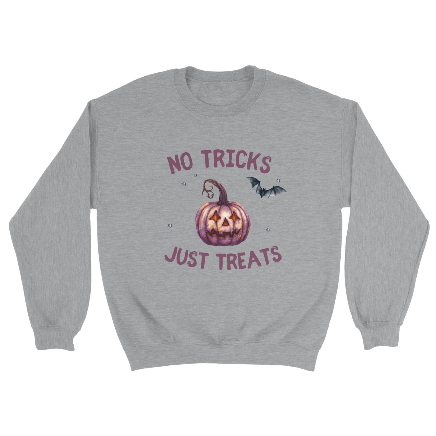 No tricks just treats Halloween sweater volwassenen