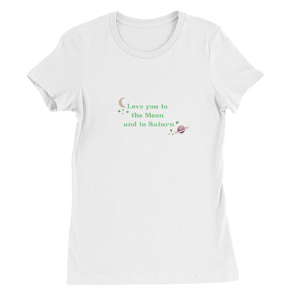 Love you to the moon and to saturn -  gekleurde print - t-shirt