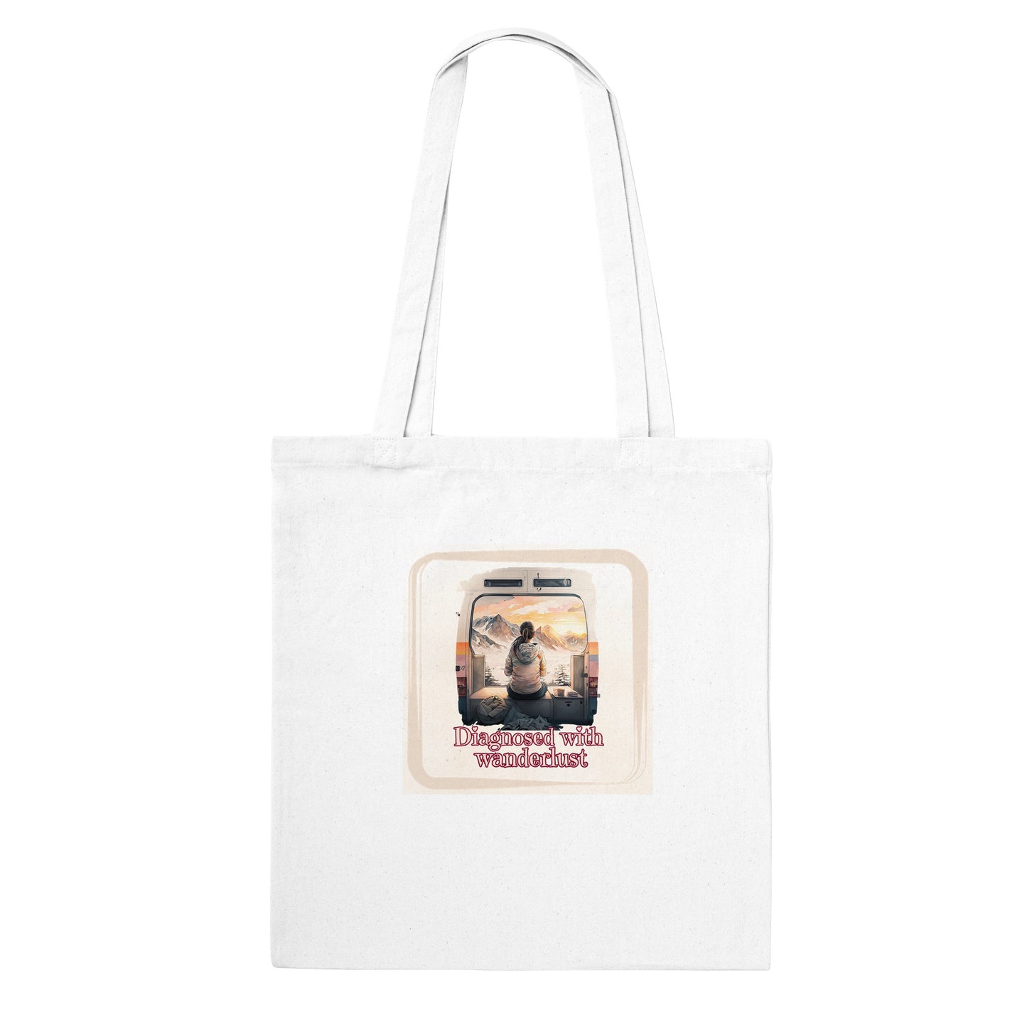 Diagnosed with wanderlust  -  tote-bag