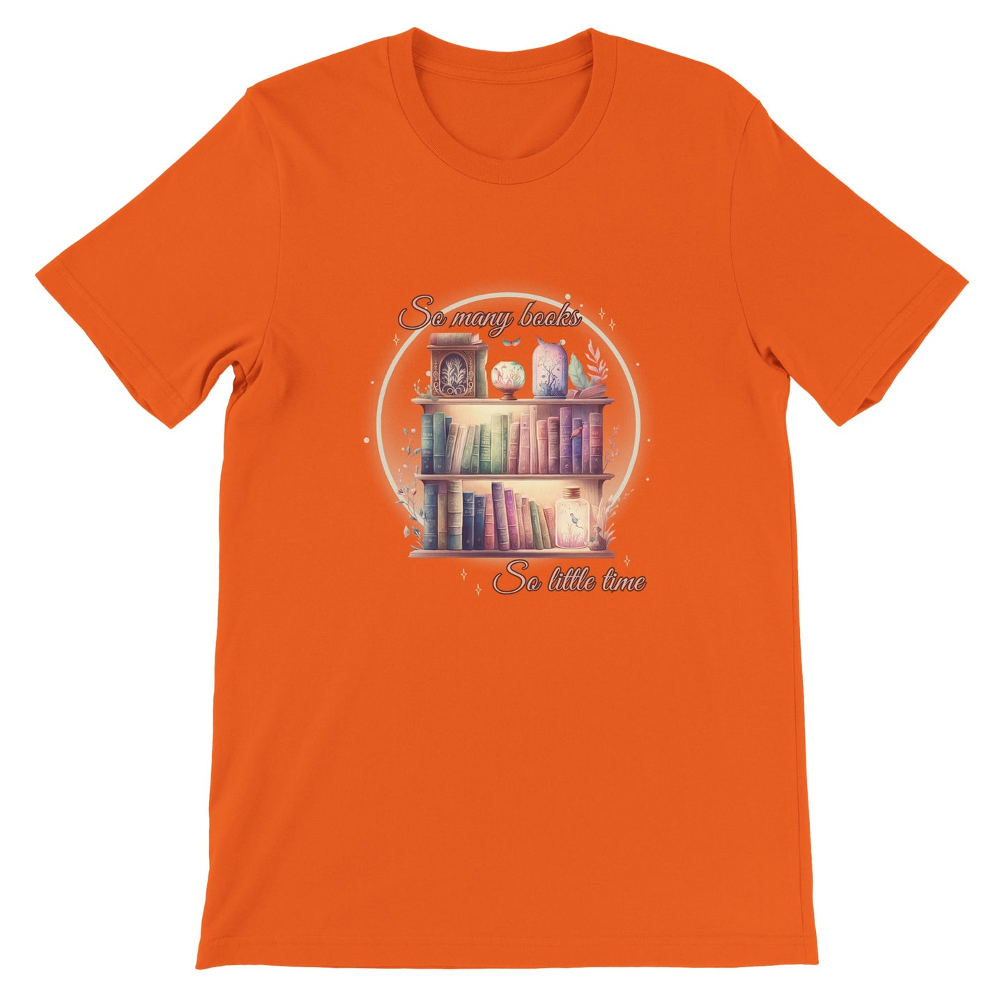 So many books, so little time  -  t-shirt volwassenen