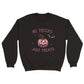 No tricks just treats Halloween sweater volwassenen