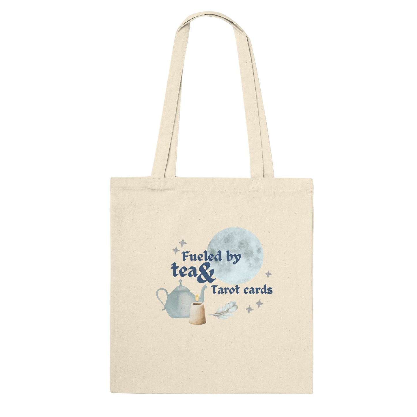 Fueled by tea & tarot cards -  tote-bag