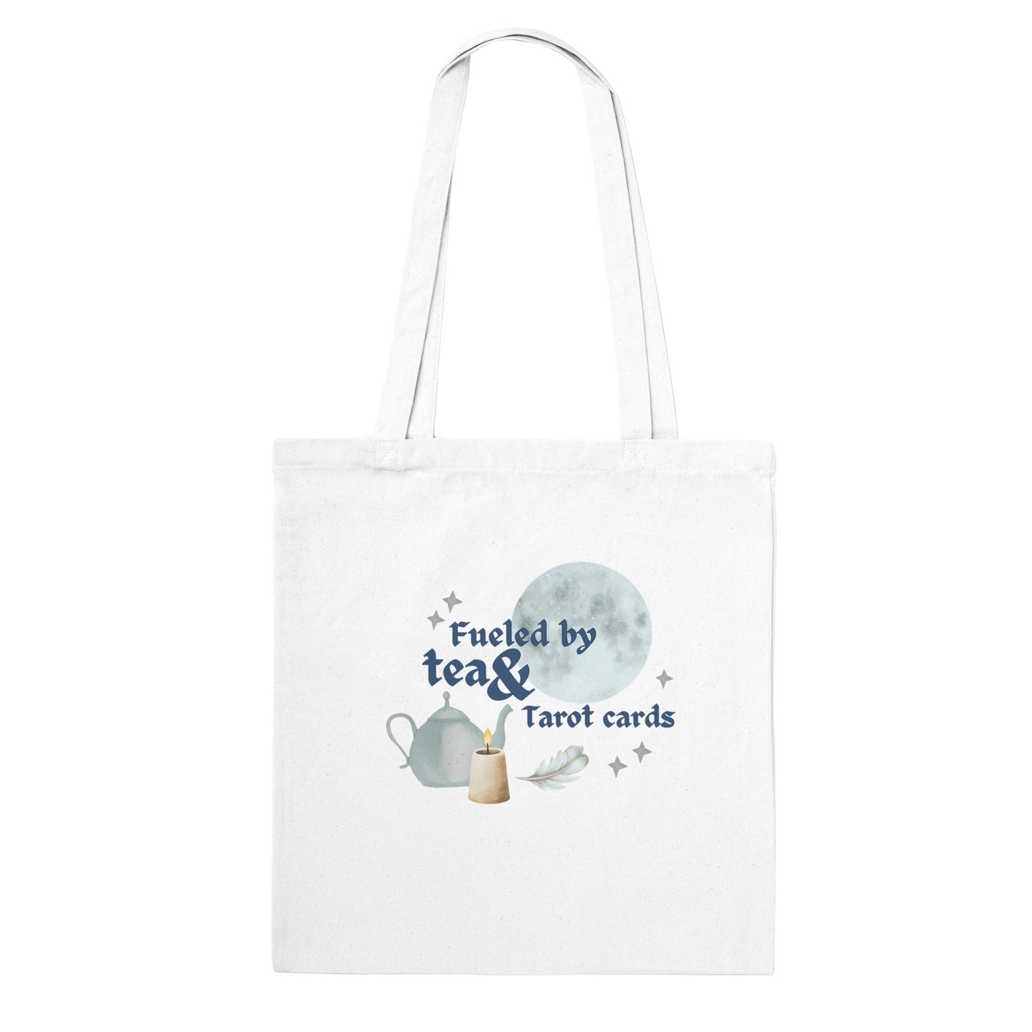 Fueled by tea & tarot cards -  tote-bag