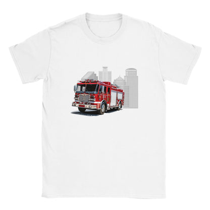 Brandweerwagen  -  t-shirt kinderen