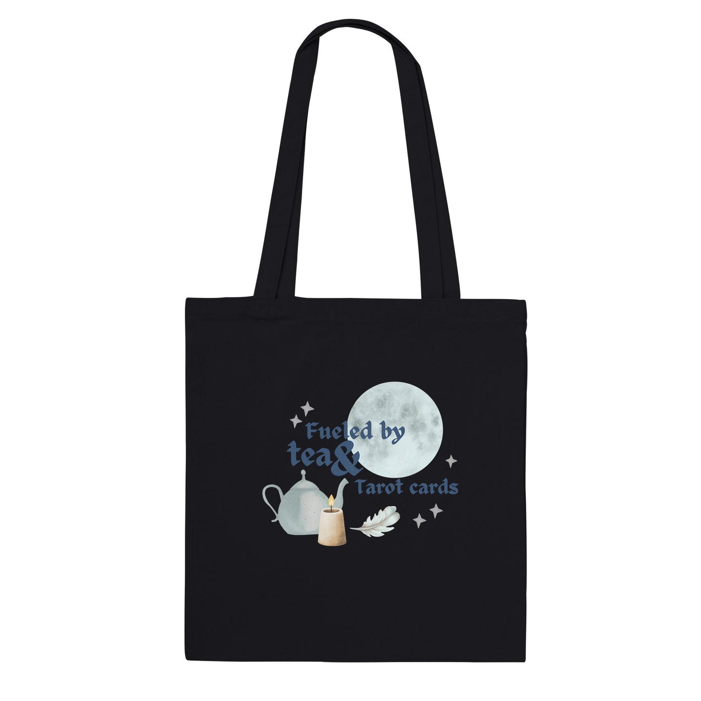 Fueled by tea & tarot cards -  tote-bag