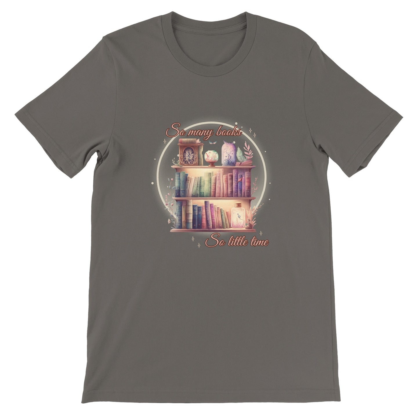 So many books, so little time  -  t-shirt volwassenen