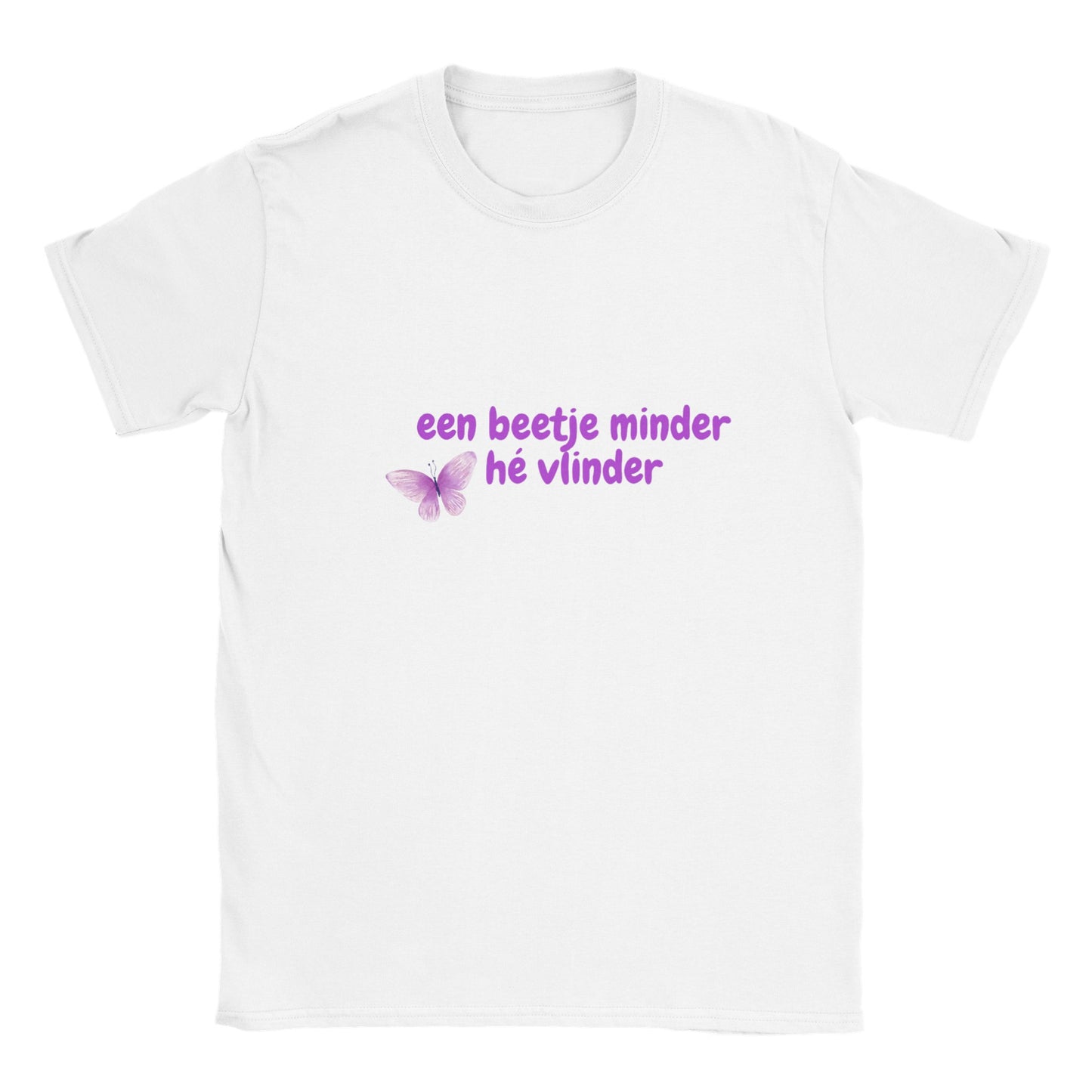 een beetje minder hé vlinder - t-shirt kinderen