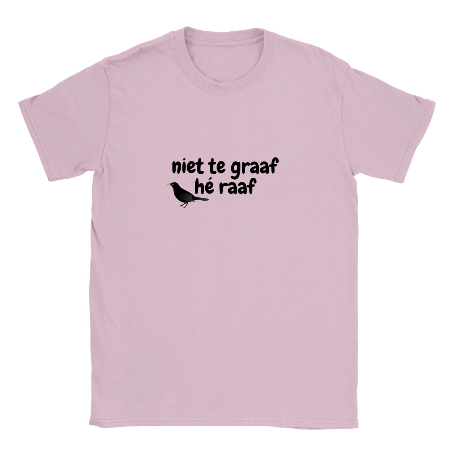 niet te graaf hé raaf - t-shirt kinderen