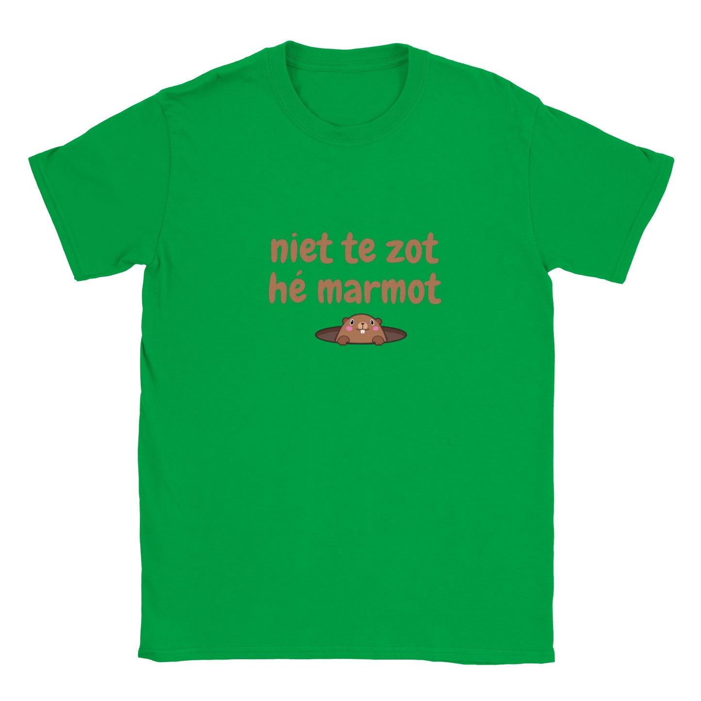 niet te zot hé marmot -  T-shirt kinderen