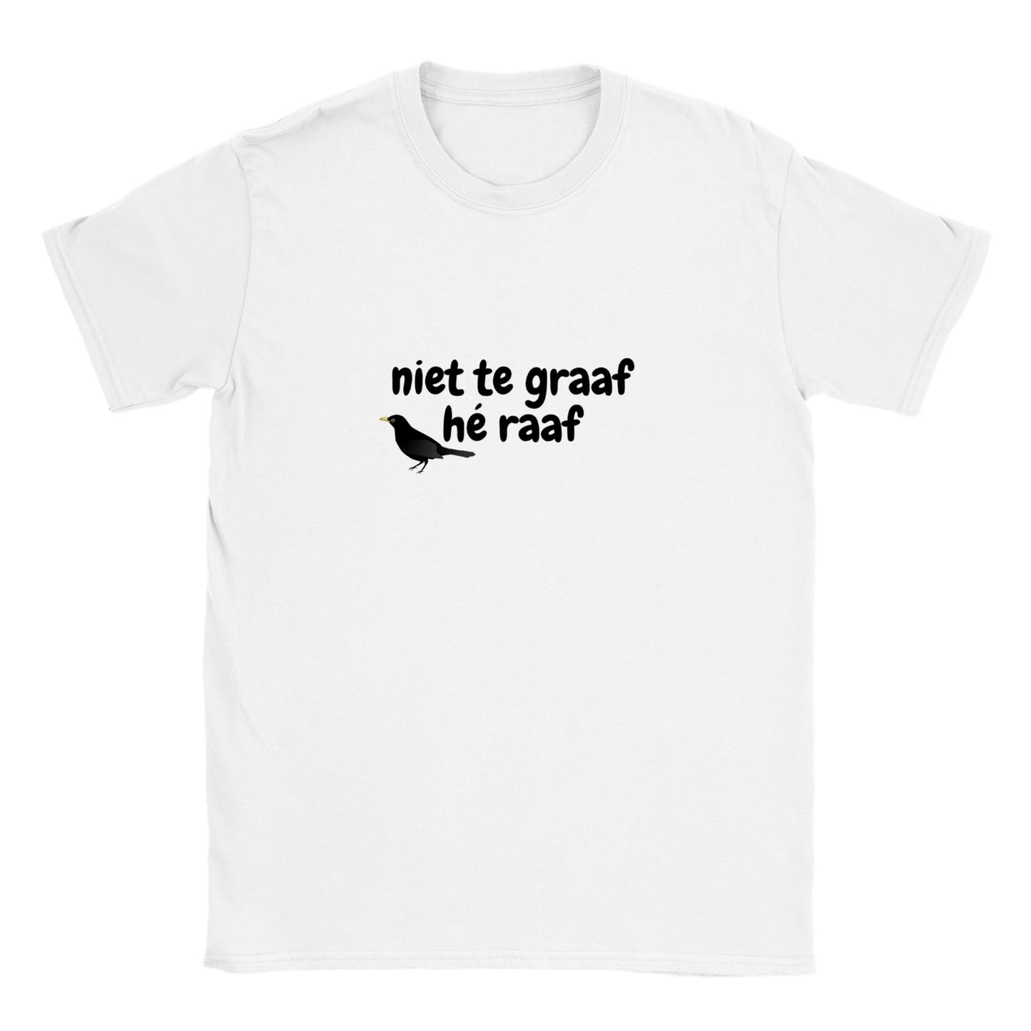 niet te graaf hé raaf - t-shirt kinderen