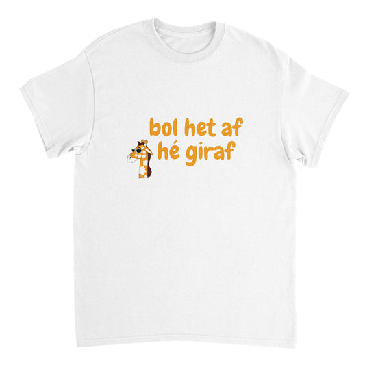 bol het af hé giraf - t-shirt volwassenen