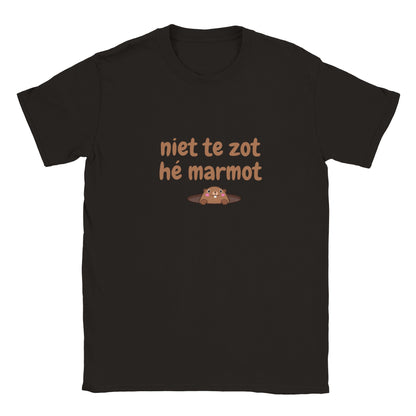 niet te zot hé marmot -  T-shirt kinderen