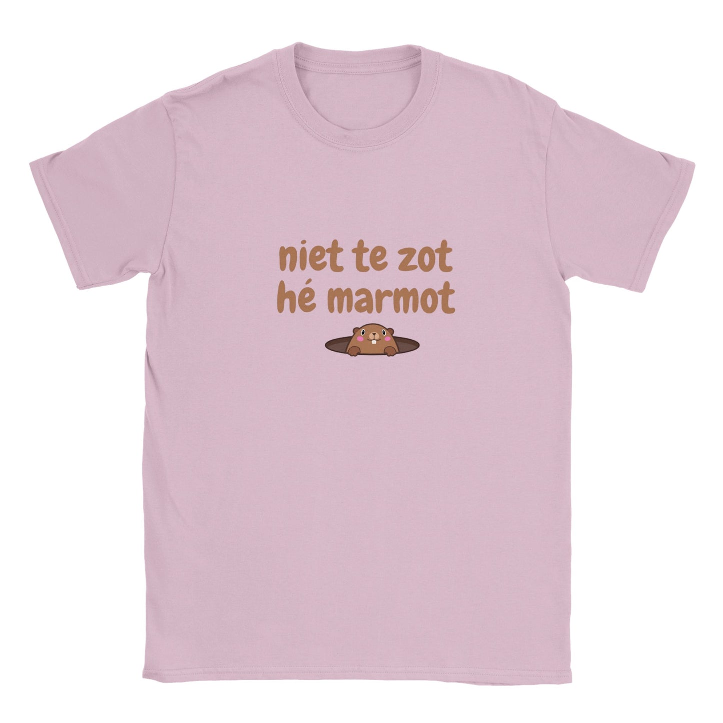 niet te zot hé marmot -  T-shirt kinderen