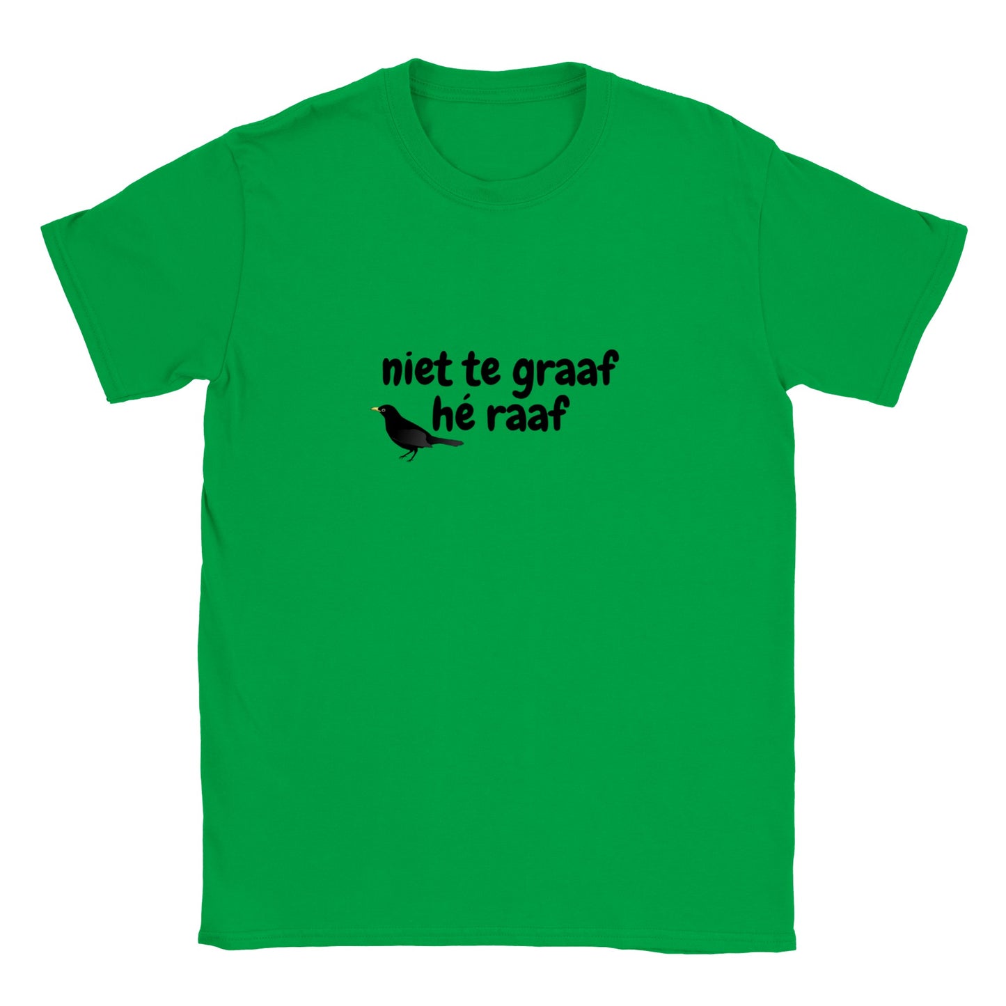 niet te graaf hé raaf - t-shirt kinderen