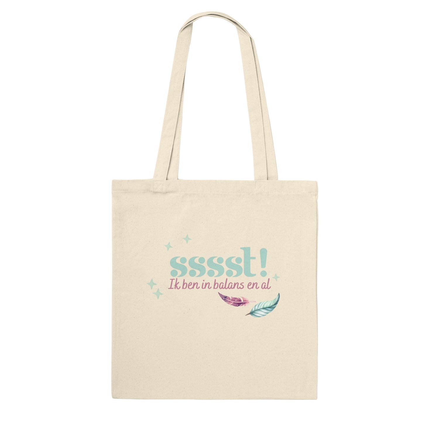 SSSST!  Ik ben in balans en al. Tote-bag