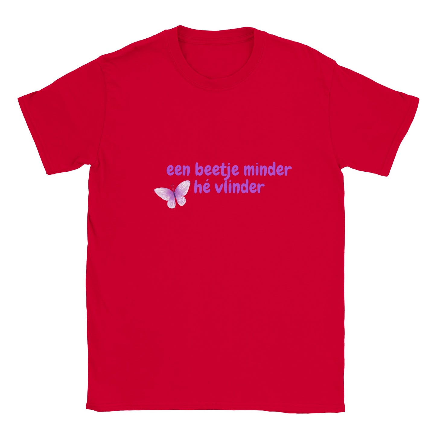 een beetje minder hé vlinder - t-shirt kinderen