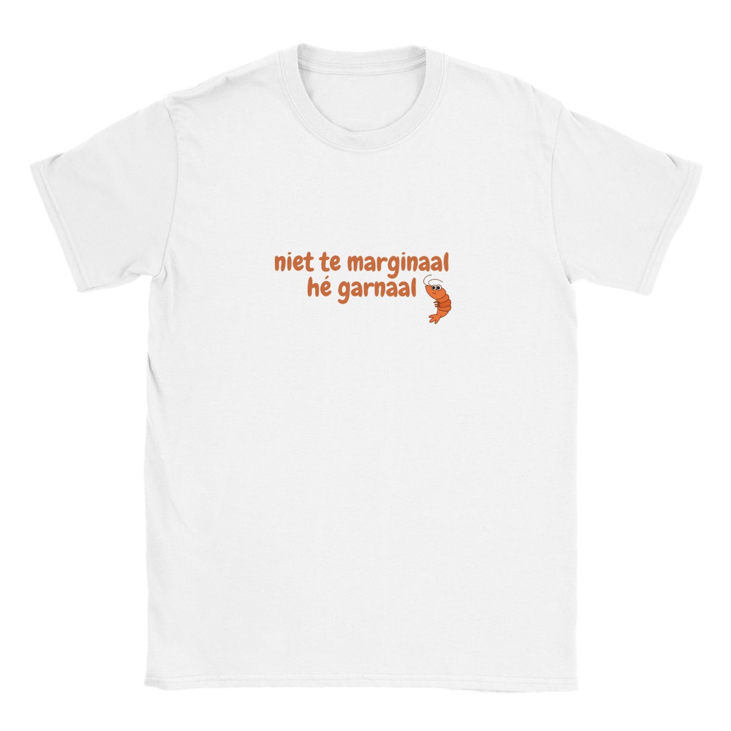 niet te marginaal hé garnaal -  t-shirt kinderen