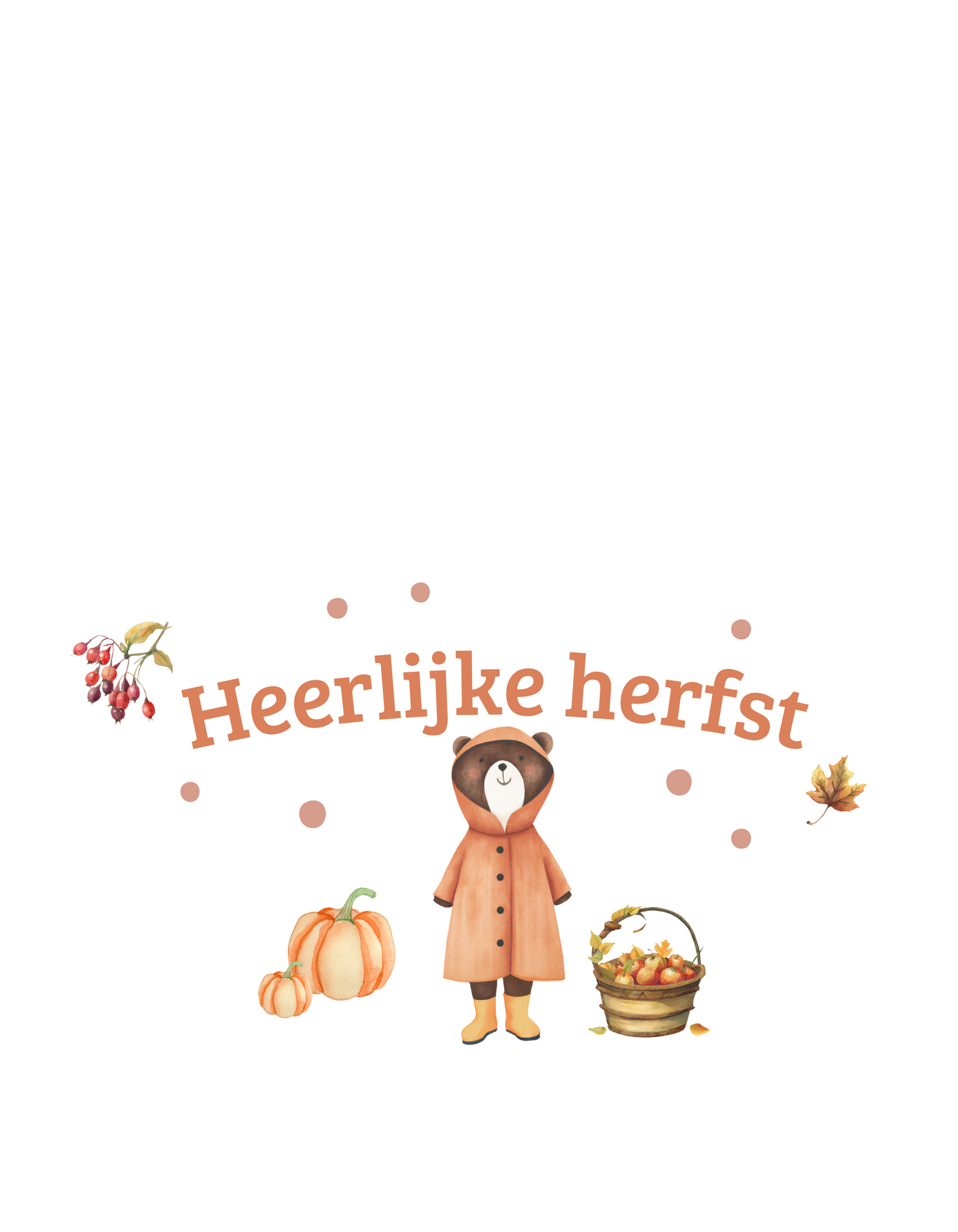 Heerlijke herfst - t-shirt kind