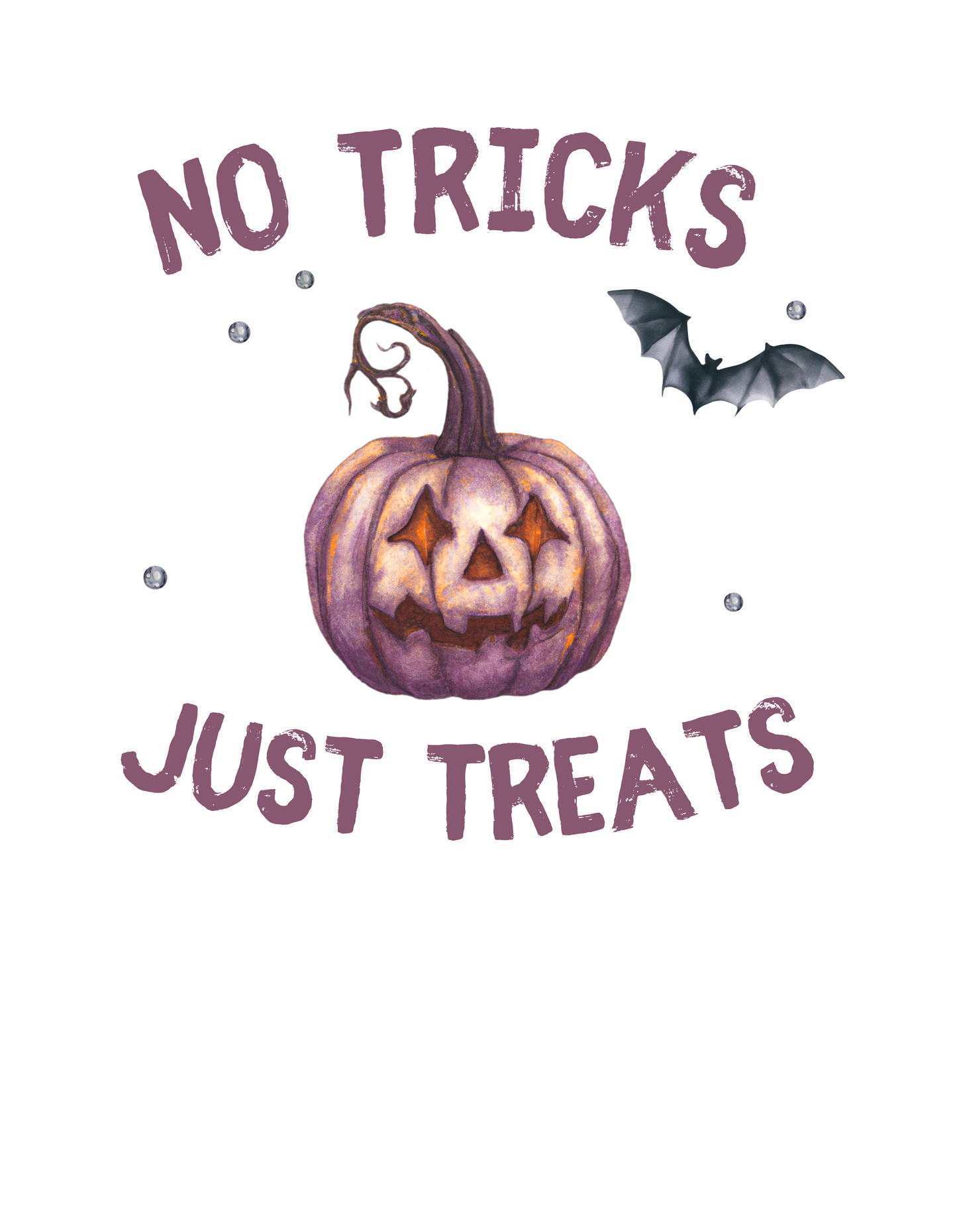 No tricks just treats Halloween sweater volwassenen