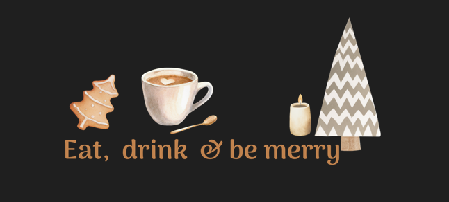 Eat, drink & be merry - sweater volwassenen