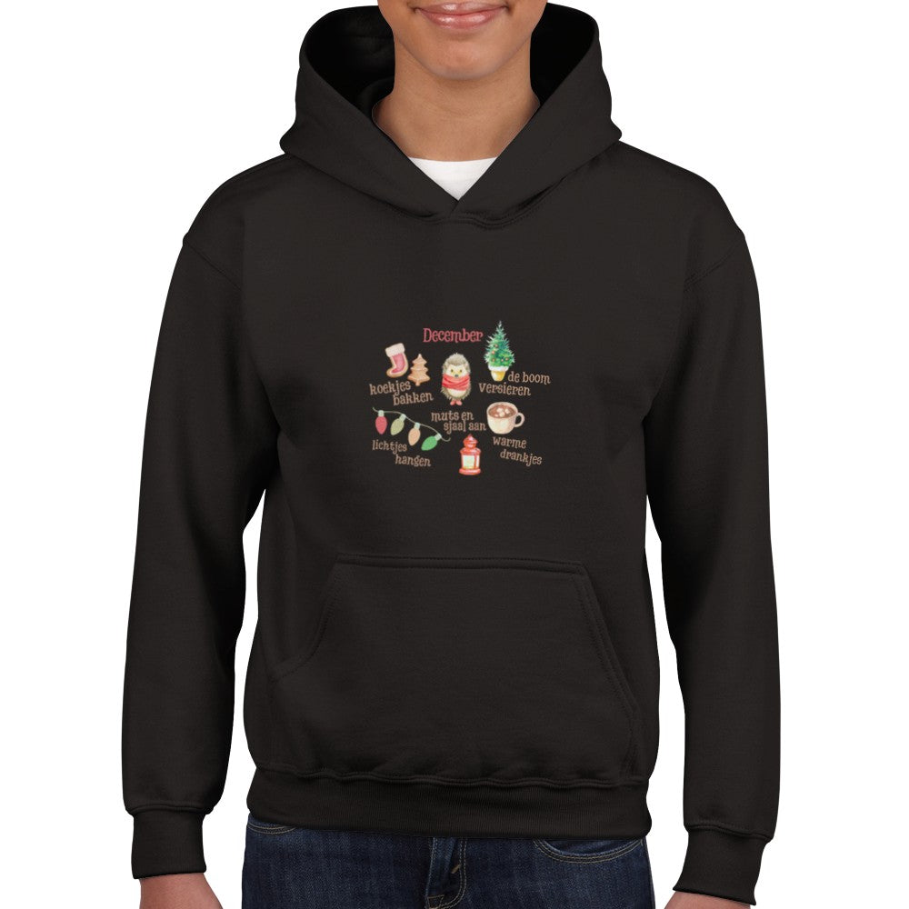 December - hoodie kinderen