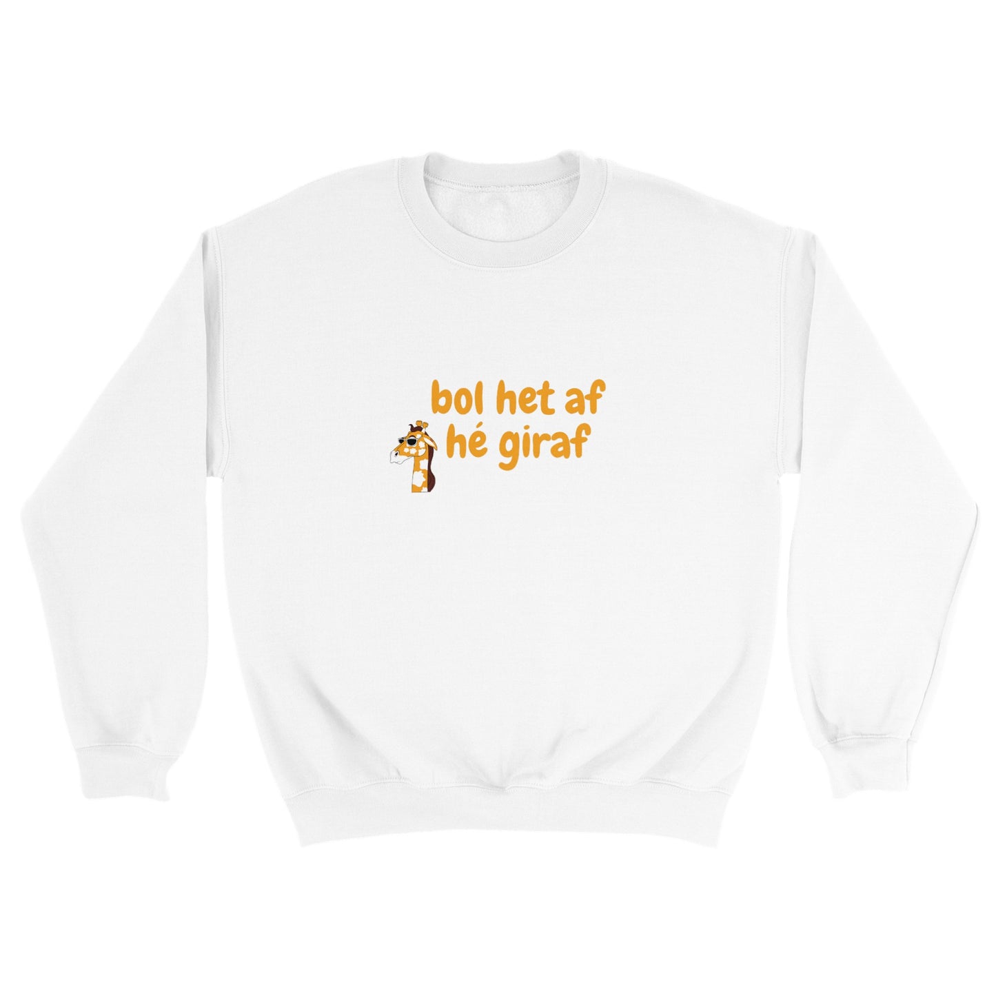 bol het af hé giraf - sweater volwassenen