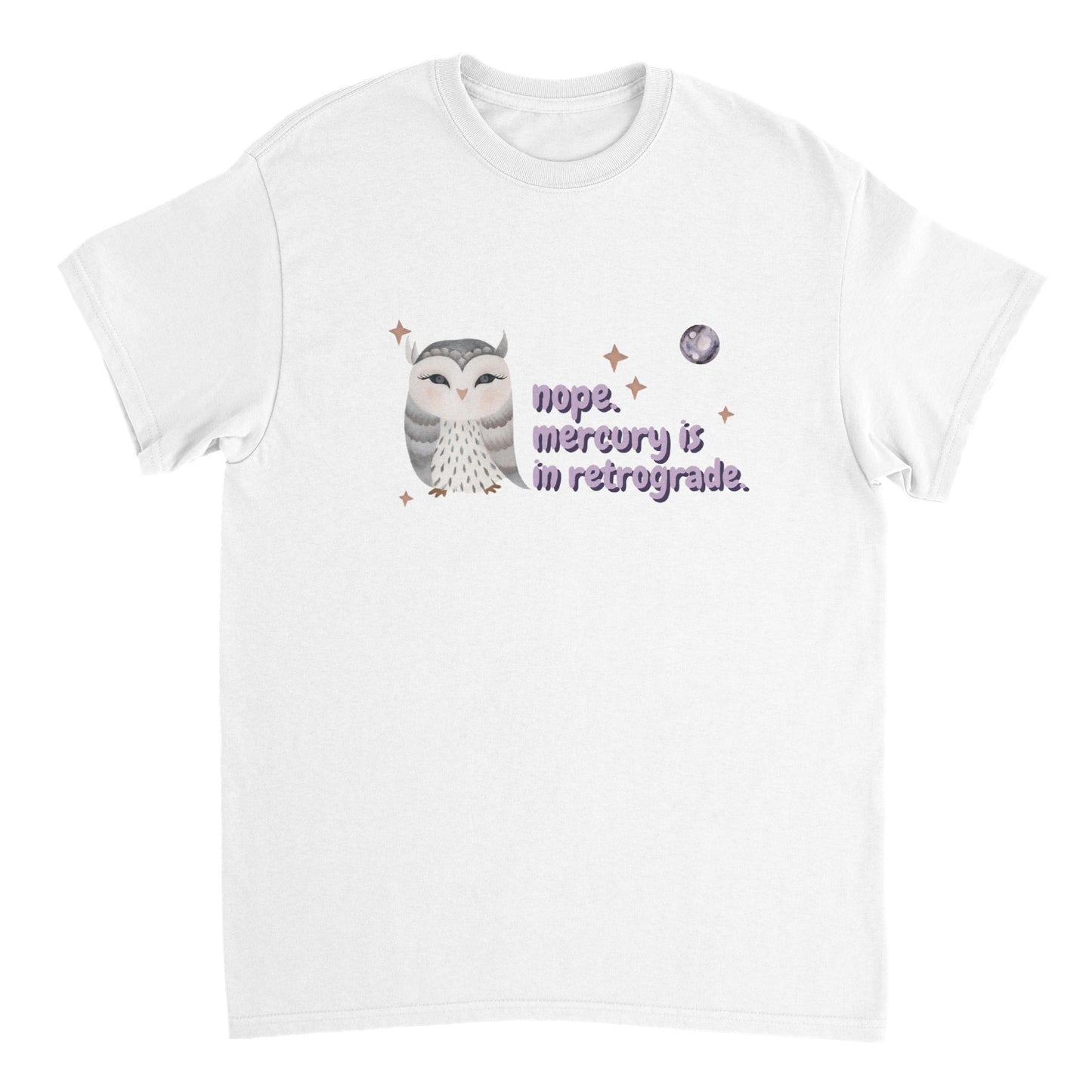 Nope. Mercury is in retrograde.  T-shirt volwassenen