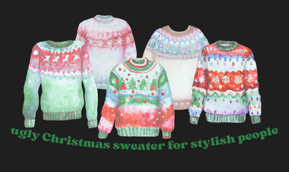 Ugly Christmas sweater for stylish people - sweater